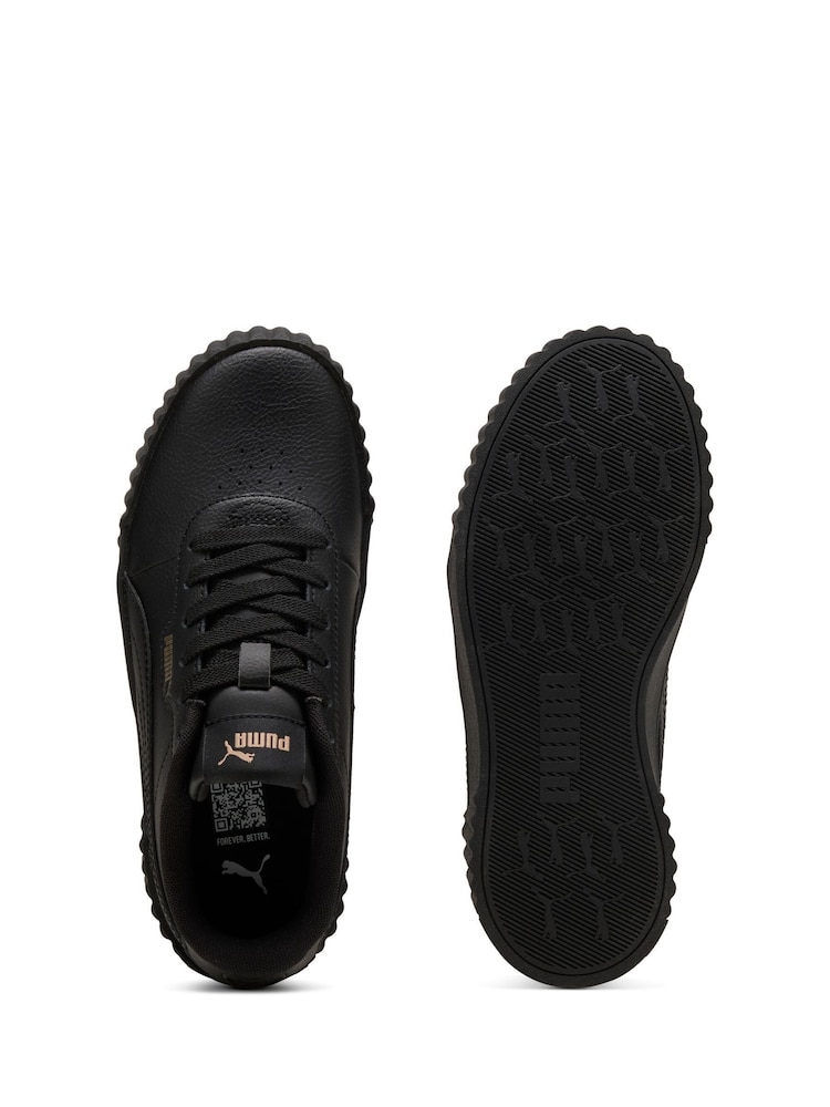 Puma Black Kids Youth Carina 3.0 Sneakers - Image 4 of 6