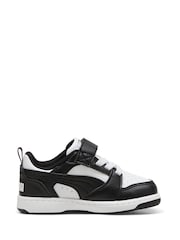 Puma White Girls Toddlers Rebound V6 Lo Sneakers - Image 1 of 6