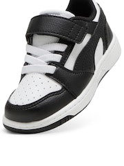Puma White Girls Toddlers Rebound V6 Lo Sneakers - Image 4 of 6