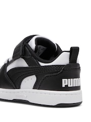 Puma White Girls Toddlers Rebound V6 Lo Sneakers - Image 6 of 6