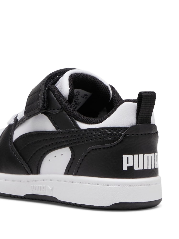 Puma White Girls Toddlers Rebound V6 Lo Sneakers - Image 6 of 6