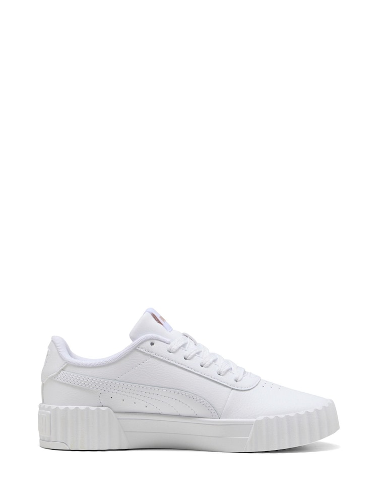 Puma White Kids Youth Carina 3.0 Sneakers - Image 1 of 6