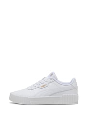 Puma White Kids Youth Carina 3.0 Sneakers - Image 2 of 6