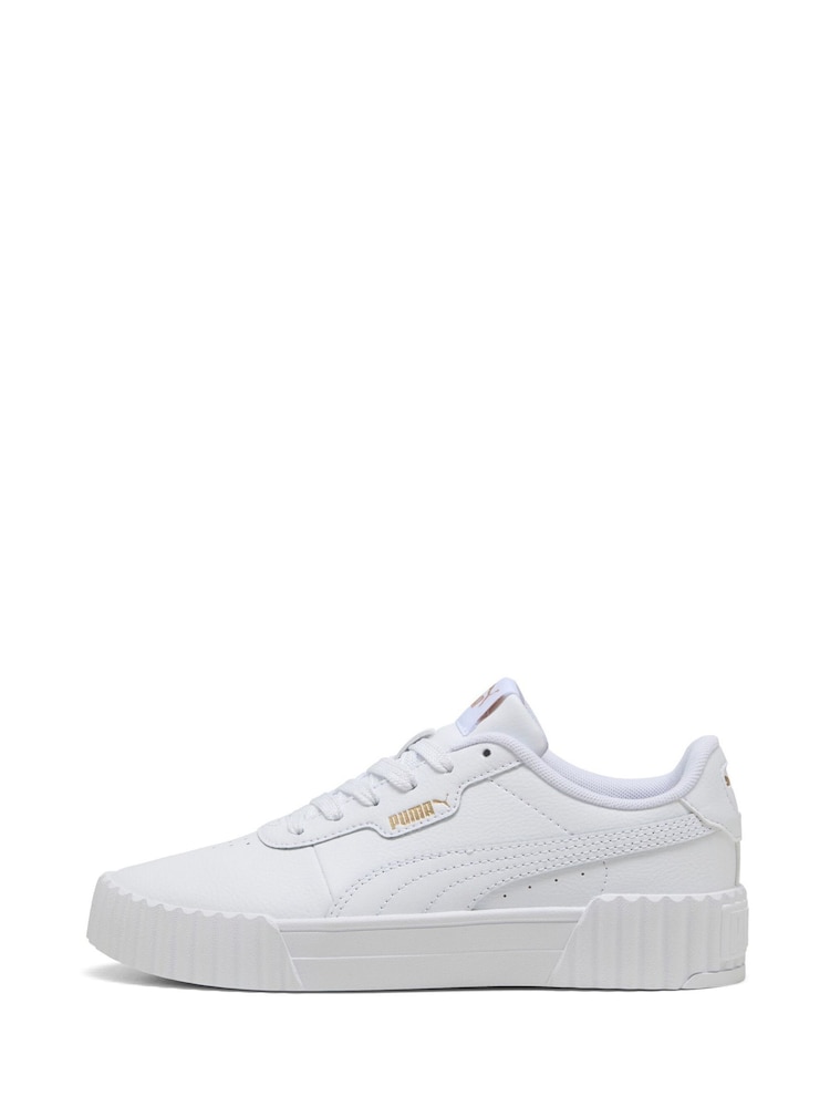 Puma White Kids Youth Carina 3.0 Sneakers - Image 2 of 6