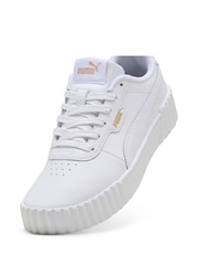 Puma White Kids Youth Carina 3.0 Sneakers - Image 5 of 6
