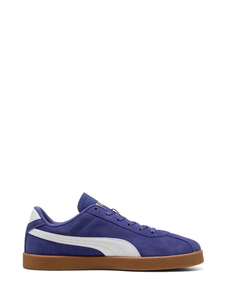 Puma Blue Club II Suede Sneakers - Image 1 of 6