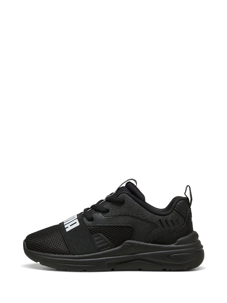 Puma Black Kids Soft Wired 2 Sneakers - Image 2 of 6