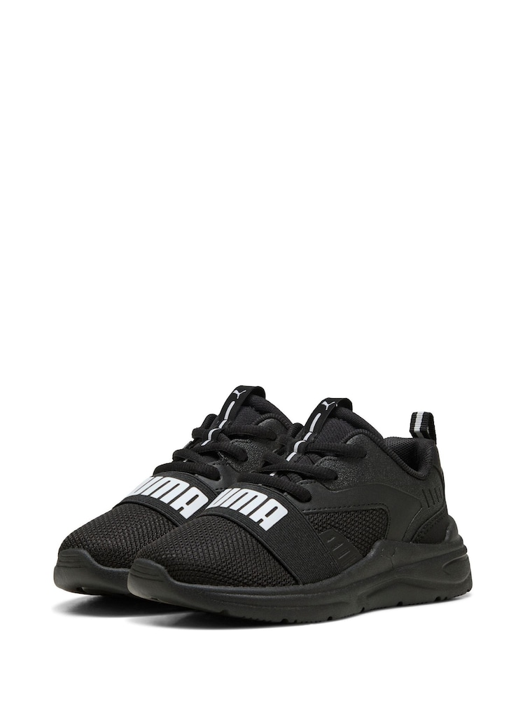 Puma Black Kids Soft Wired 2 Sneakers - Image 3 of 6