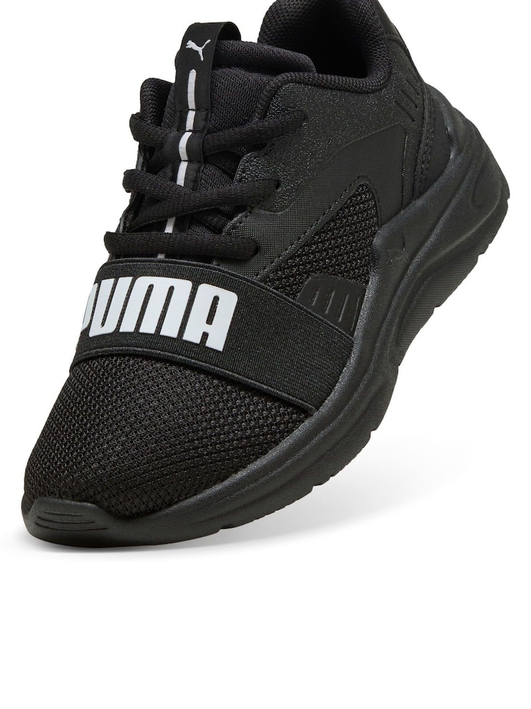 Puma Black Kids Soft Wired 2 Sneakers - Image 6 of 6