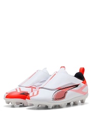 Puma White Kids ULTRA 5 PLAY V FG/AG RB Football Boots - Image 3 of 6