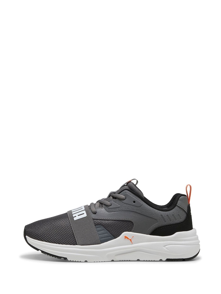 Puma Grey Mens SOFTRIDE Wired 2 Sneakers - Image 2 of 6