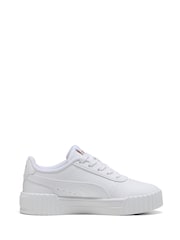 Puma White Kids Carina 3.0 Sneakers - Image 1 of 6