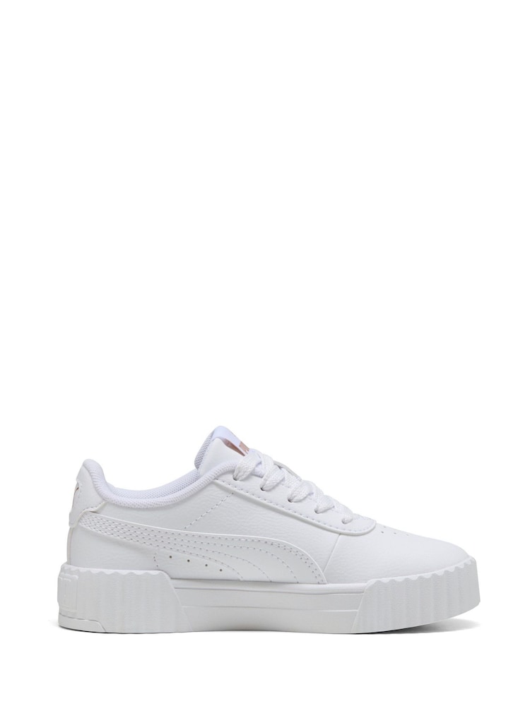 Puma White Kids Carina 3.0 Sneakers - Image 1 of 6
