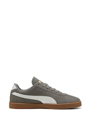 Puma Grey Club II Suede Sneakers - Image 1 of 6