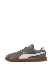 Puma Grey Club II Suede Sneakers - Image 2 of 6