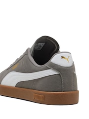 Puma Grey Club II Suede Sneakers - Image 5 of 6