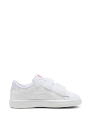 Puma White Toddlers Smash 3.0 Badges Sneakers - Image 1 of 5