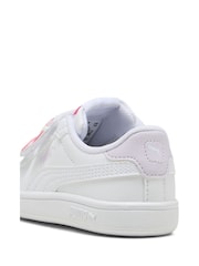 Puma White Toddlers Smash 3.0 Badges Sneakers - Image 6 of 6