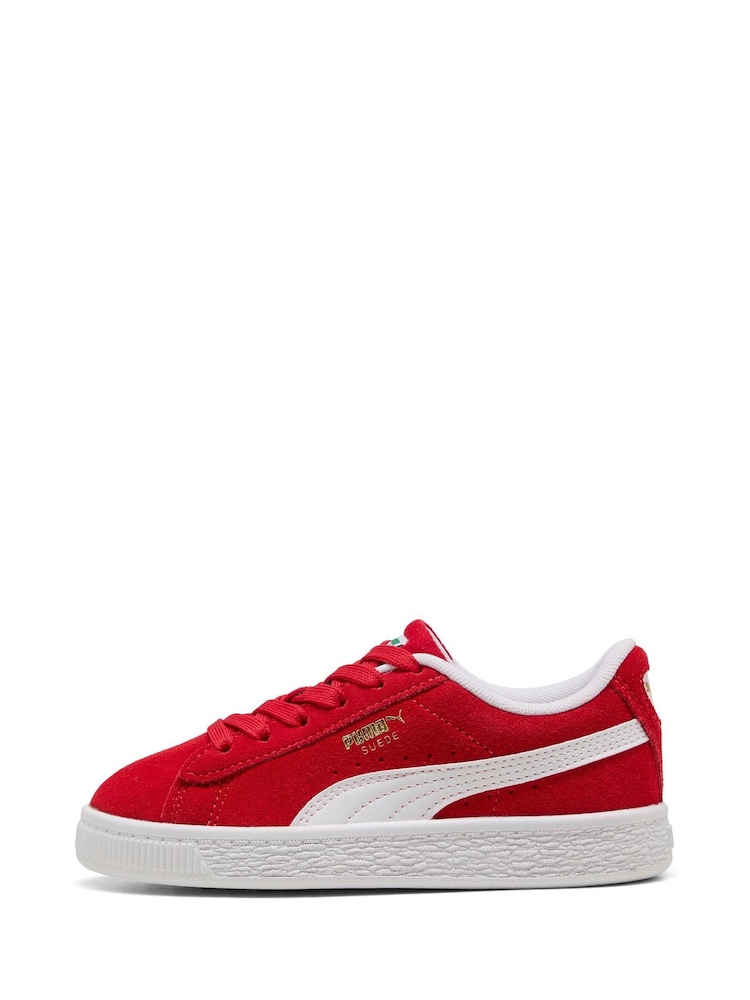 Puma Red Boys Suede Classic Sneakers - Image 2 of 6