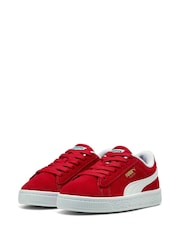 Puma Red Boys Suede Classic Sneakers - Image 3 of 6