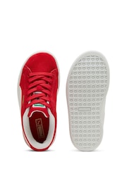 Puma Red Boys Suede Classic Sneakers - Image 5 of 6