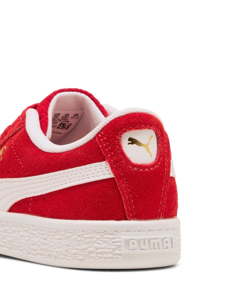 Puma Red Boys Suede Classic Sneakers - Image 6 of 6