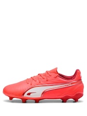 Puma Red Boys KING MATCH FG/AG Football Boots - Image 2 of 6