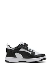 Wit - Puma Kids Rebound V6 Lo Sneakers - Image 1 of 6