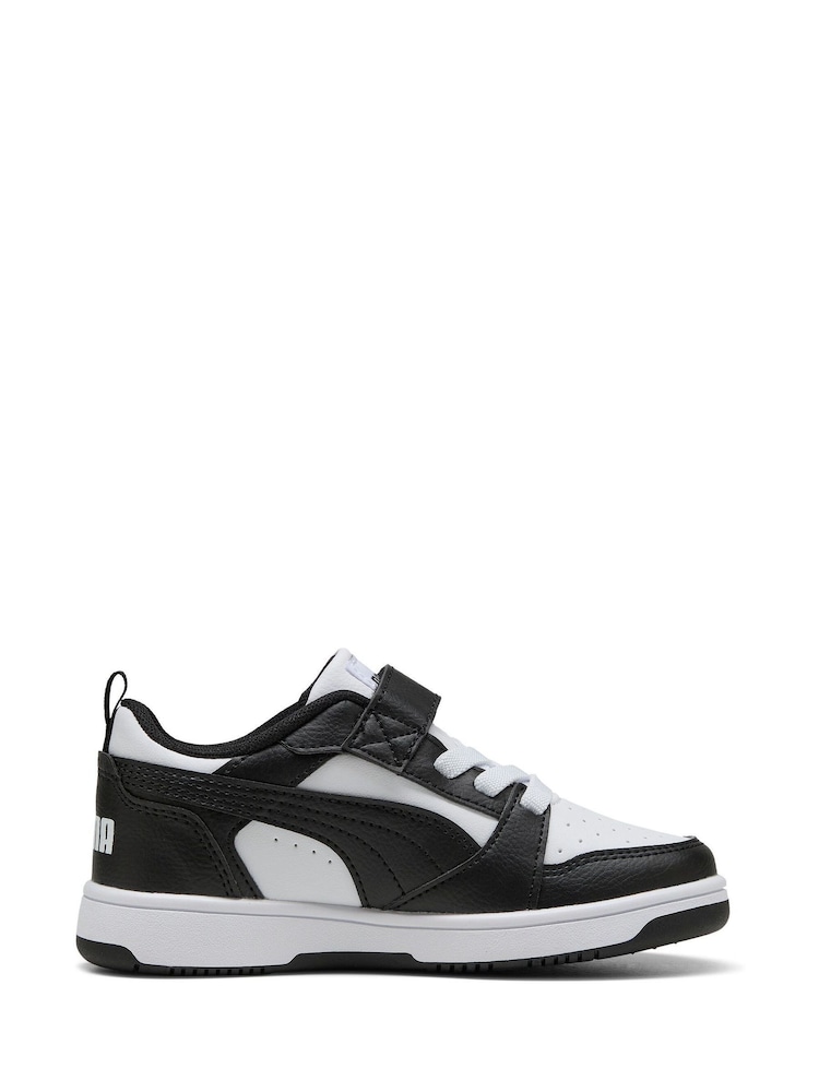 Wit - Puma Kids Rebound V6 Lo Sneakers - Image 1 of 6