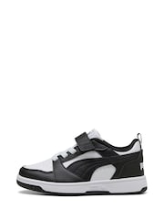 Wit - Puma Kids Rebound V6 Lo Sneakers - Image 2 of 6