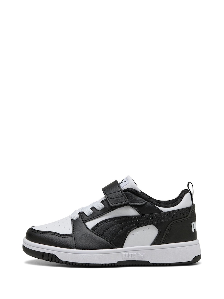 Wit - Puma Kids Rebound V6 Lo Sneakers - Image 2 of 6