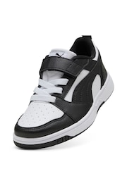 Wit - Puma Kids Rebound V6 Lo Sneakers - Image 4 of 6
