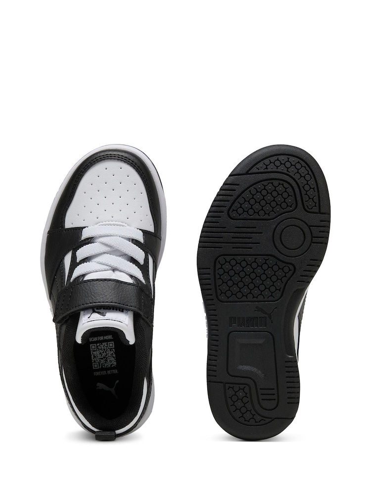 Wit - Puma Kids Rebound V6 Lo Sneakers - Image 6 of 6