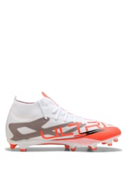 Puma White ULTRA 5 MATCH+ FG/AG Football Boots - Image 1 of 6