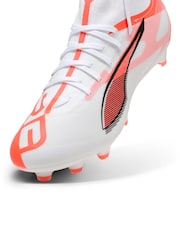 Puma White ULTRA 5 MATCH+ FG/AG Football Boots - Image 5 of 6