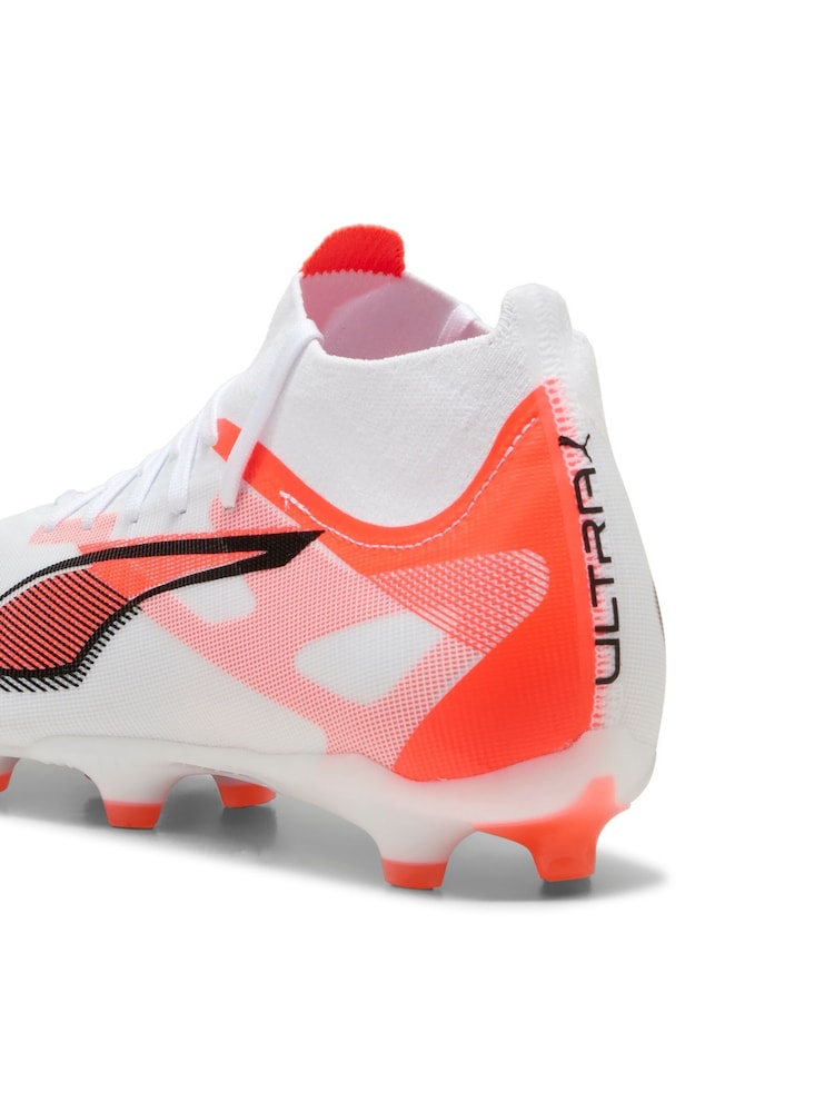 Puma White ULTRA 5 MATCH+ FG/AG Football Boots - Image 6 of 6