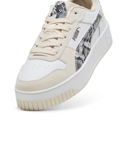 Puma White Womens Carina Street Snake Chic Sneakers - Image 5 of 6