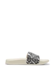 Puma White Womens Leadcat 2.0 Snake Chic Slides - Image 1 of 6