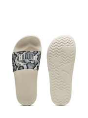 Puma White Womens Leadcat 2.0 Snake Chic Slides - Image 4 of 6