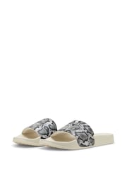 Puma White Womens Leadcat 2.0 Snake Chic Slides - Image 5 of 6