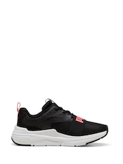 Puma Charcoal Black Kids Youth Softride Wired 2 Sneakers - Image 1 of 6