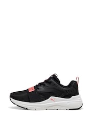 Puma Charcoal Black Kids Youth Softride Wired 2 Sneakers - Image 2 of 6