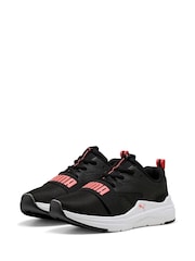 Puma Charcoal Black Kids Youth Softride Wired 2 Sneakers - Image 3 of 6