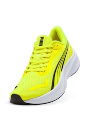 Puma Yellow Kids Youth Pounce Lite Running Shoes - Image 4 of 6