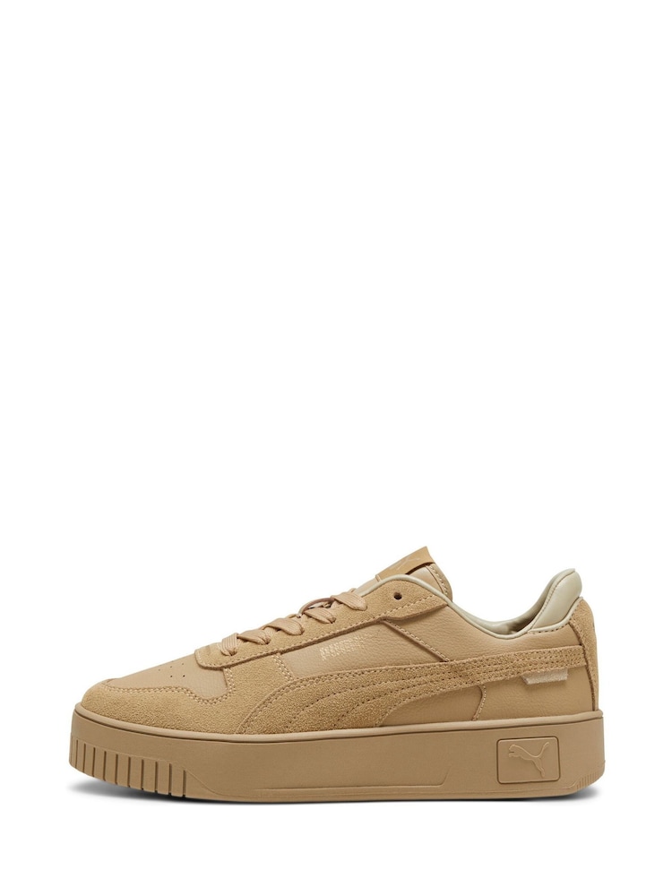 بني - حذاء رياضي خفيف Carina Street للنساء من Puma - Image 4 of 6