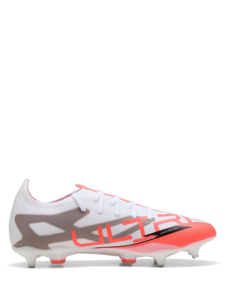 Puma White Mens ULTRA 5 MATCH MxSG Football Boots - Image 1 of 6