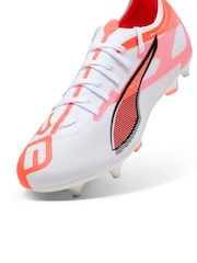 Puma White Mens ULTRA 5 MATCH MxSG Football Boots - Image 5 of 6