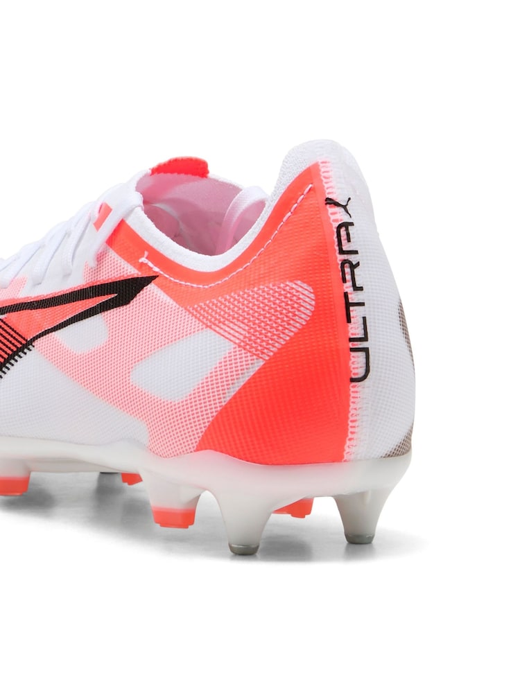 Puma White Mens ULTRA 5 MATCH MxSG Football Boots - Image 6 of 6