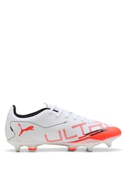 Puma White Ultra 5 Play Mxsg Football Boots - Image 1 of 6