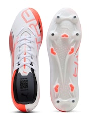 Puma White Ultra 5 Play Mxsg Football Boots - Image 4 of 6